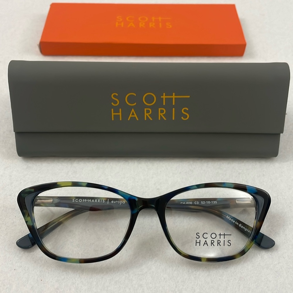 NWT Scott Harris Glasses with Case